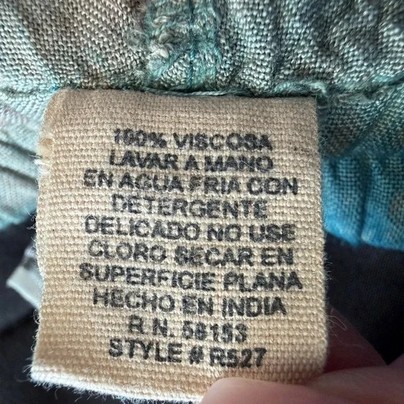 Y2K Raga Women's Flutter Shorts Skort Size L‎ Embroidered Tie Dye Boho Fairycore - Picture 11 of 11